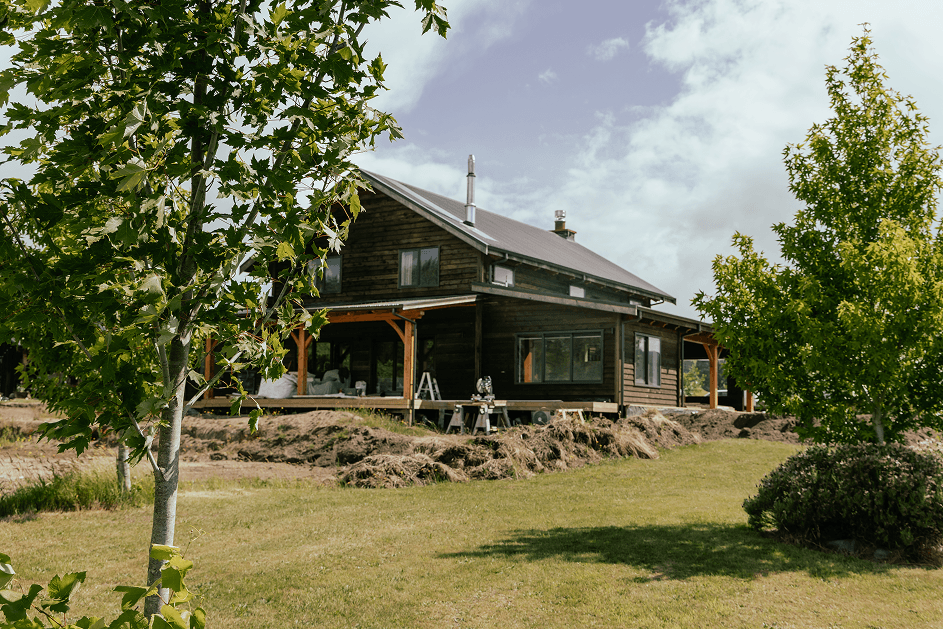 Large timberframe barn home