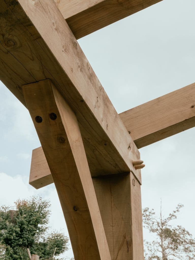Mortise and tenon joinery on a legacy home in Hawke's Bay NZ