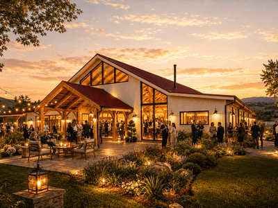 The ultimate event venue barn - timber frame, large breathtaking structure with wow factor