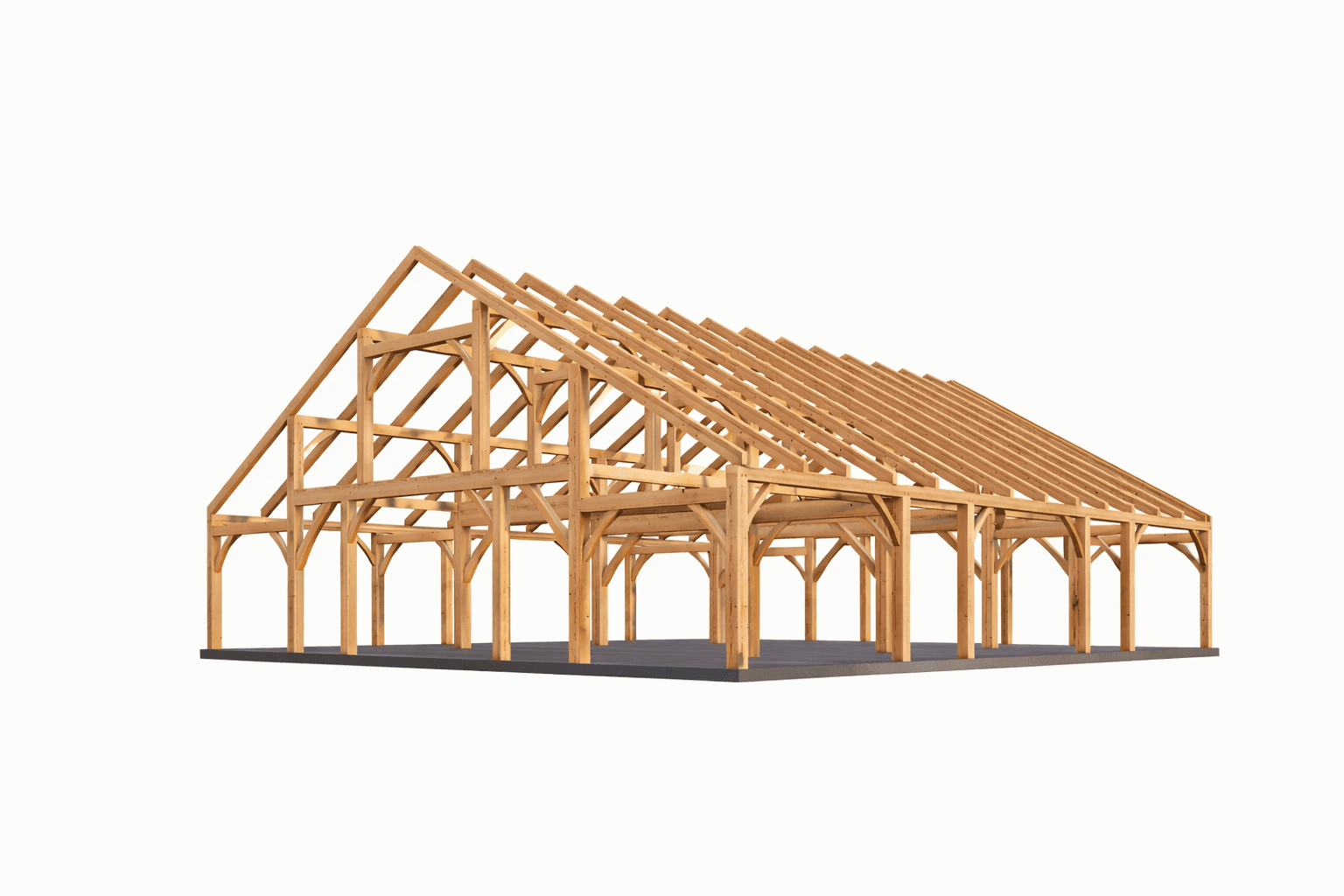 Reclaimed timber event venue barn with vaulted ceiling in New Zealand