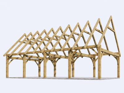 Barn vineyard storage shed timber frame