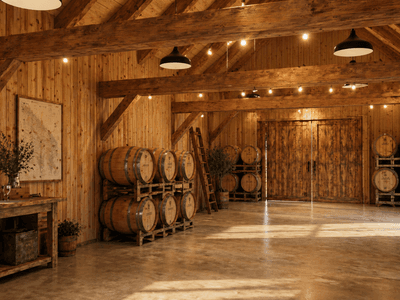 Multiuse rural storage barn constructed from Douglas-fir and reclaimed timber