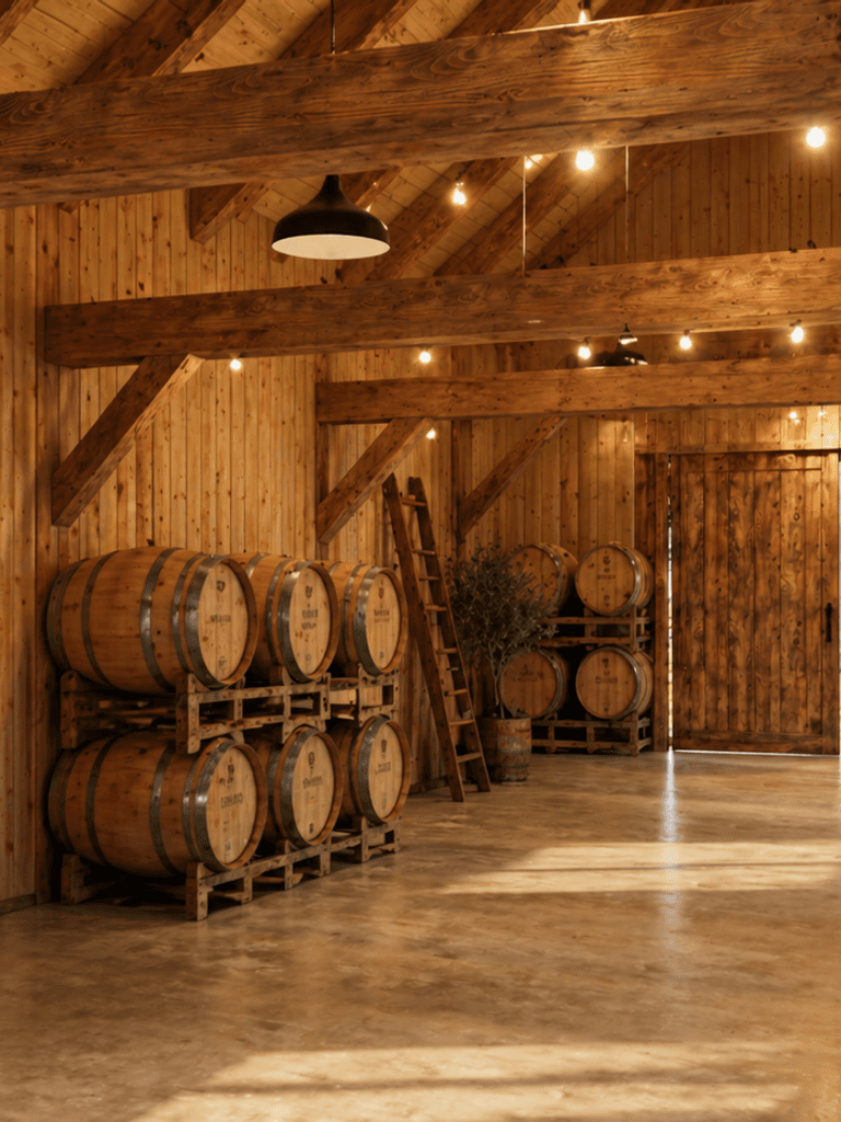 Multiuse rural storage barn constructed from Douglas-fir and reclaimed timber