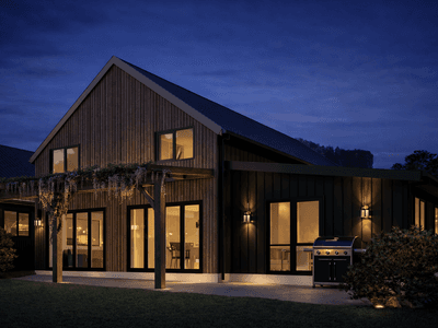 Luxury townhouse with timber frame exterior in New Zealand
