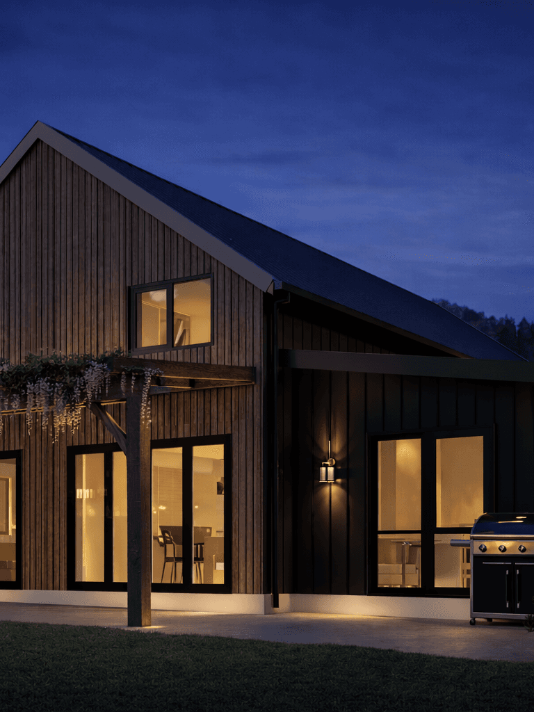 Luxury townhouse with timber frame exterior in New Zealand