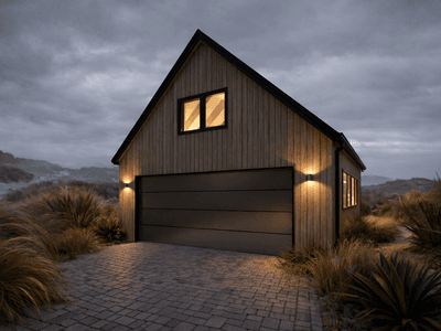 Reclaimed timber barn guest house with garage and bedroom suite. Secondary dwelling or Airbnb rental suited