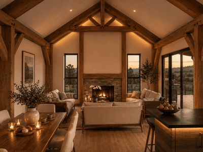 100m² small timber home with covered veranda 