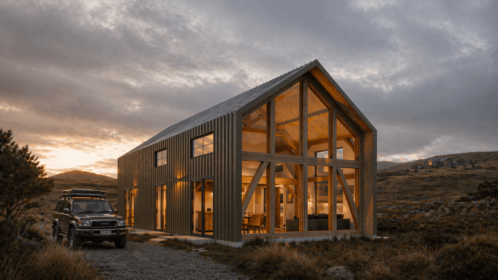 Luxury timber barn home suited to rural lifestyle blocks and coastal properties