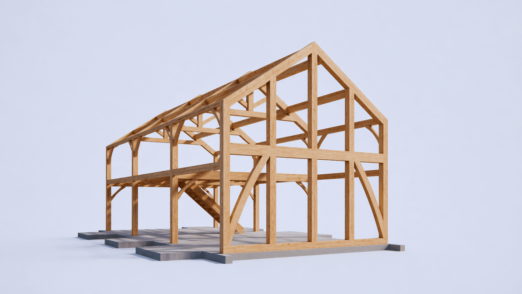 Contemporary barn-style family home with exposed timber and double-height glazing