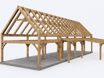 Premium New Zealand timber frame barn home with handcrafted English oak-style post and beam construction