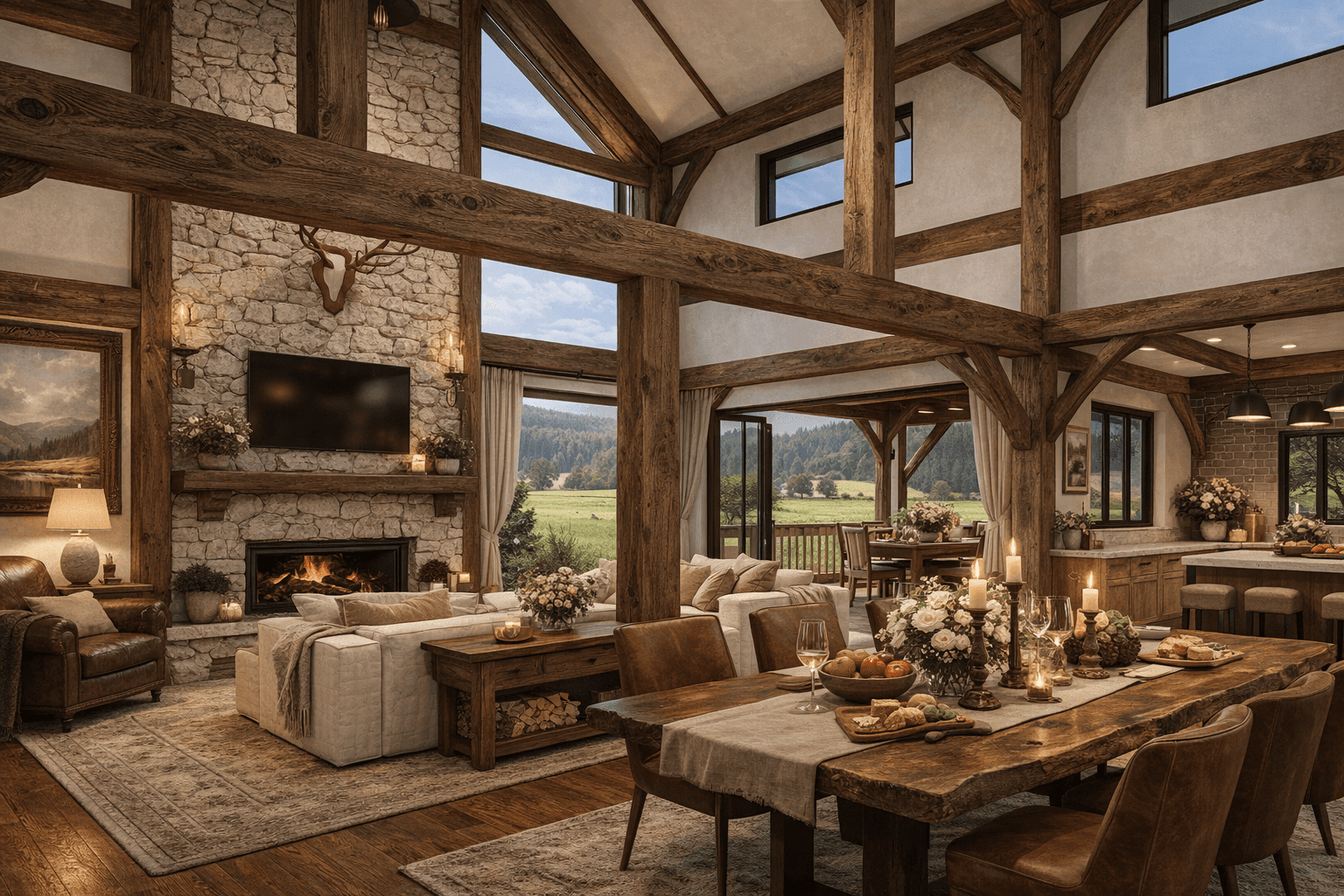 Luxury multi-generational timber home in NZ