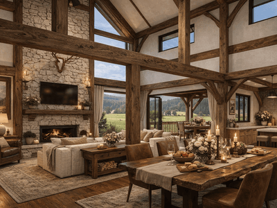 Luxury multi-generational timber home in NZ