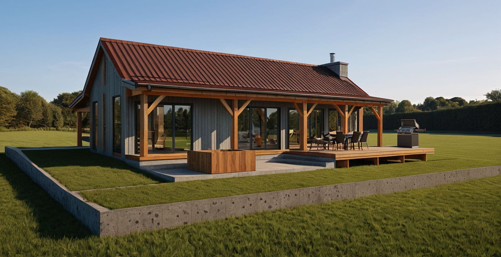 Small timber frame cottage 70m2