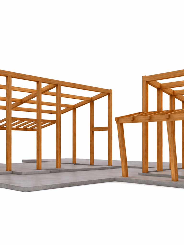 Spacious three bedroom timber frame house with office and contemporary monopitch roof design