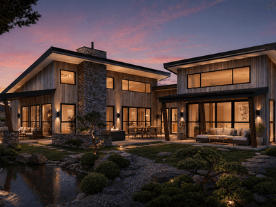 Premium timber frame monopitch home with spacious interior and energy efficient design