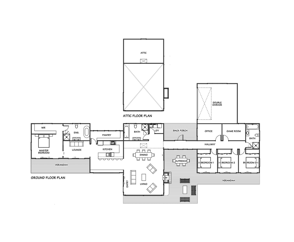Legacy barn home sprawling design floor plan with architectural timber frame and premium finishes