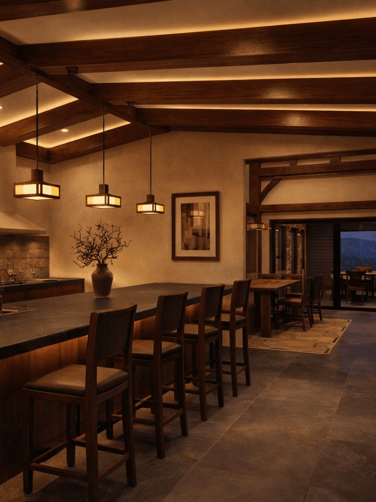 Elegant timber frame house with separate master suite and thoughtfully designed zones
