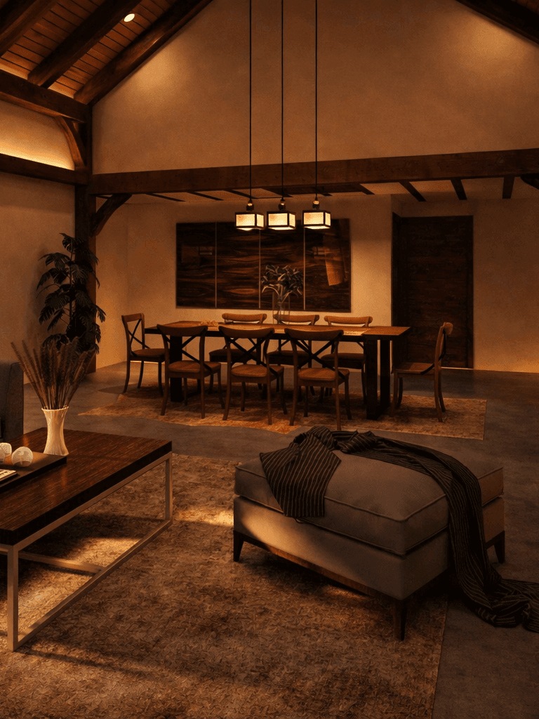 Refined timber home with vaulted ceilings in New Zealand prairie inspired kitchen