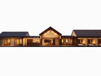 Single-level timber home featuring attic space, dual verandas, and open-plan living