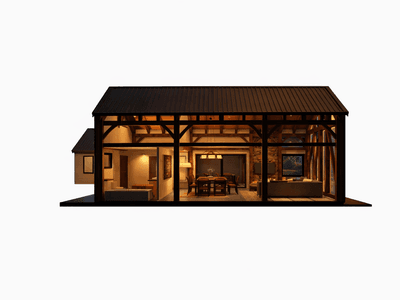 Luxury timber frame residence with alfresco dining and generous winged layout