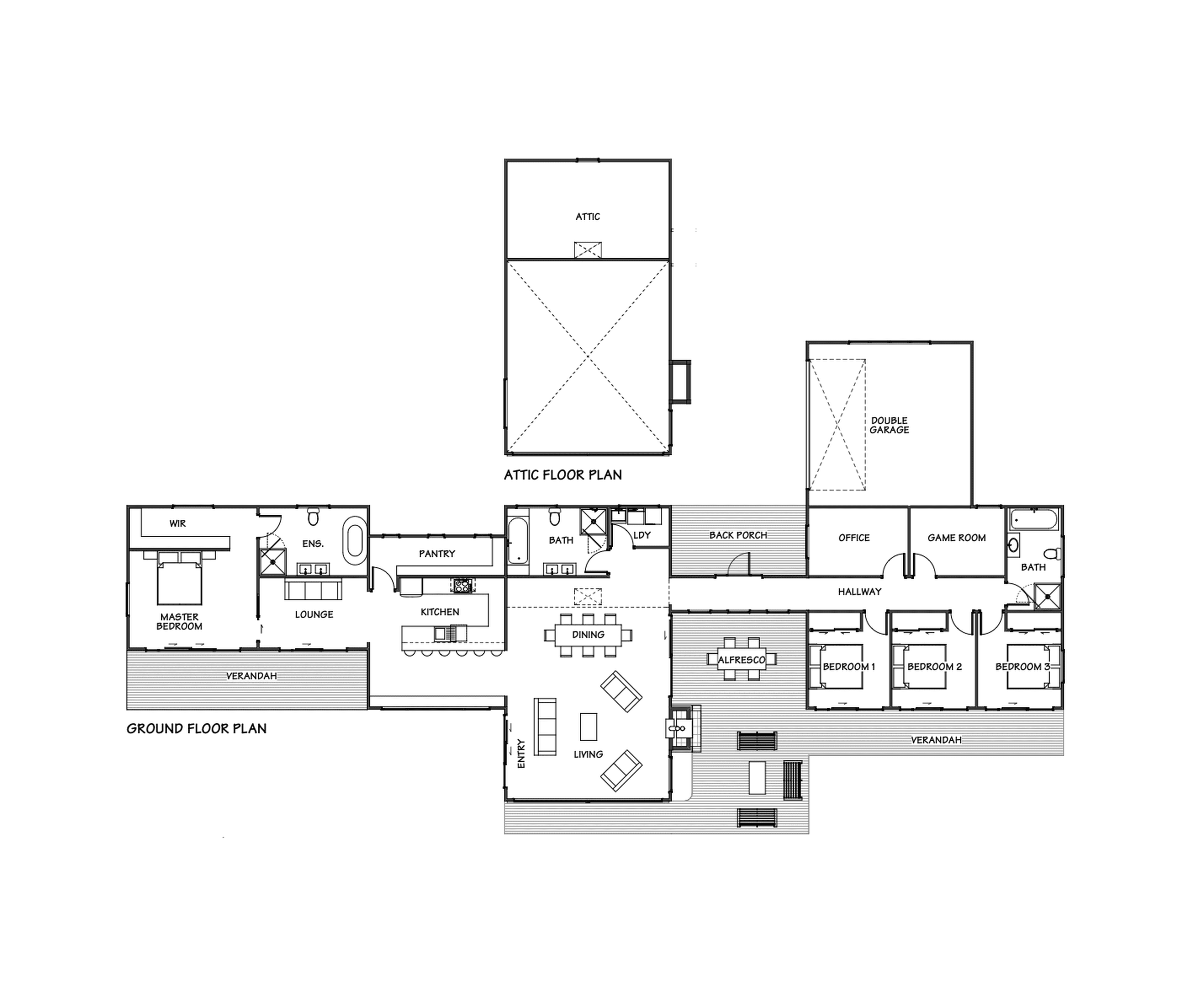 Legacy barn home sprawling design floor plan with architectural timber frame and premium finishes