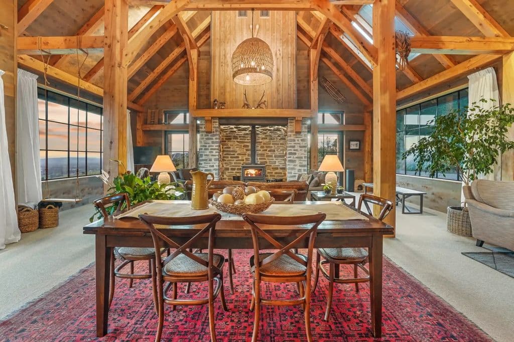 Modern kitchen timberframe home of the year