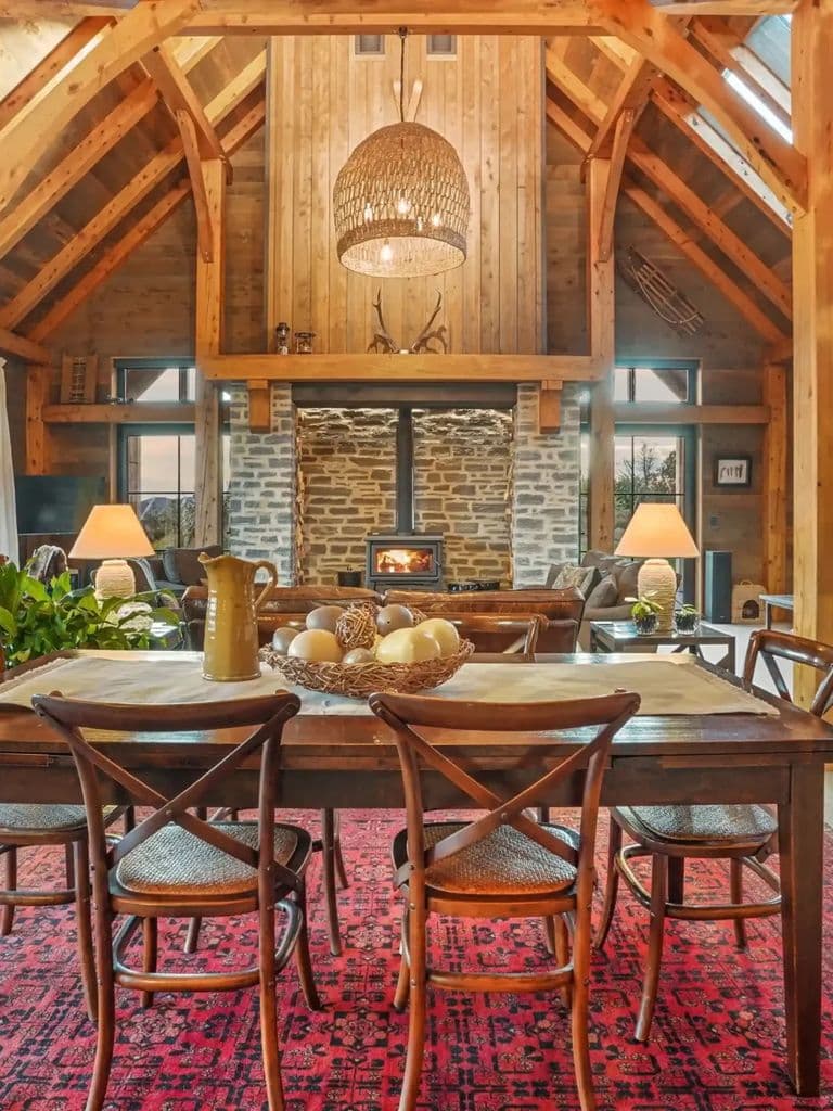 Modern kitchen timberframe home of the year