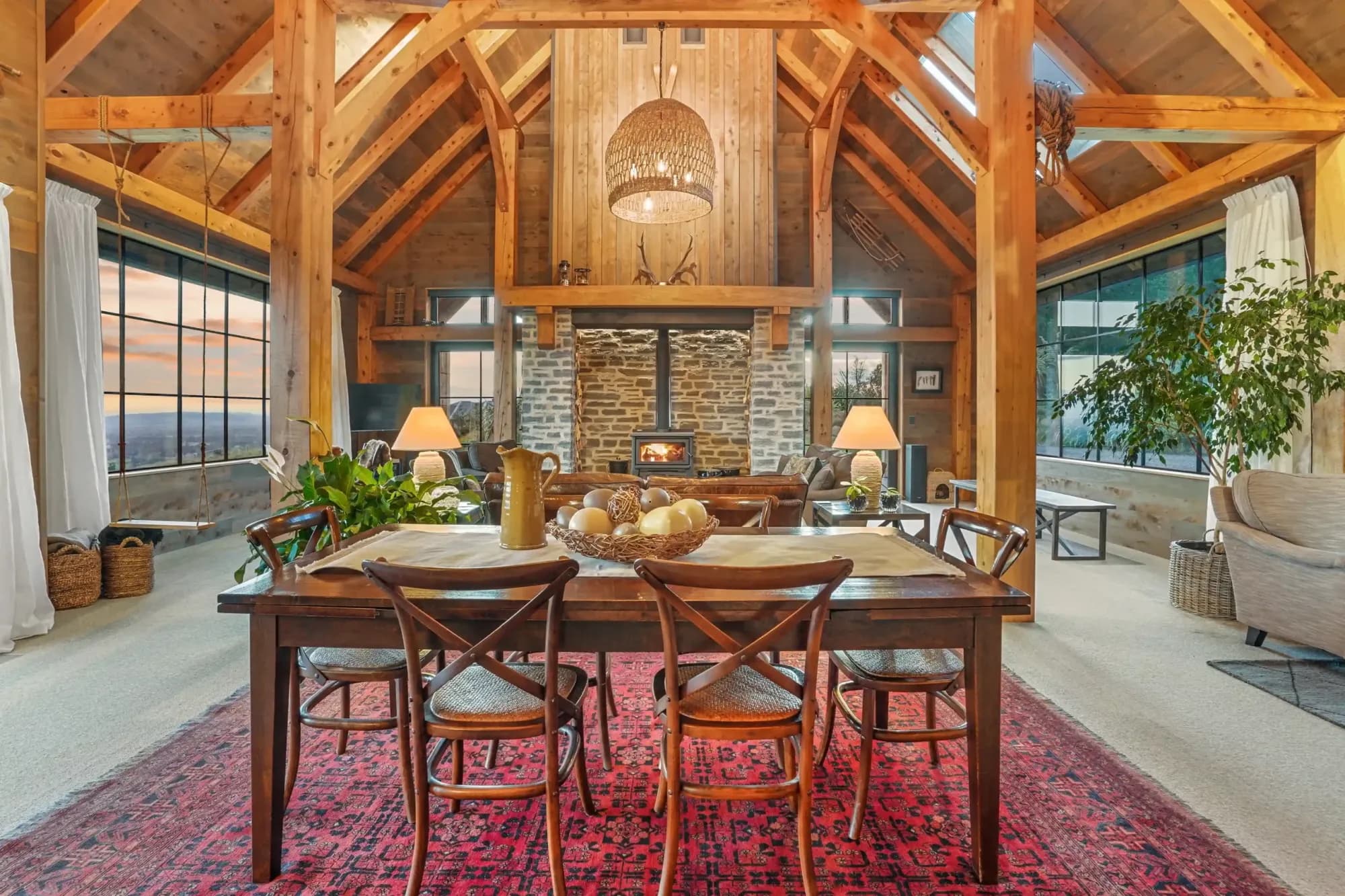 Modern kitchen timberframe home of the year