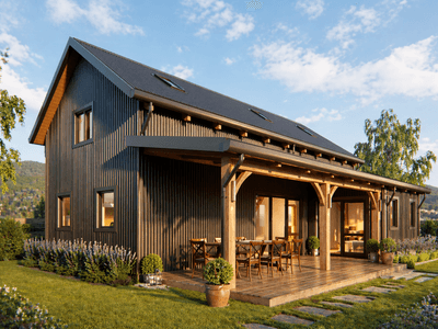 Spacious 2 bedroom barn-style home designed for downsizers and couples