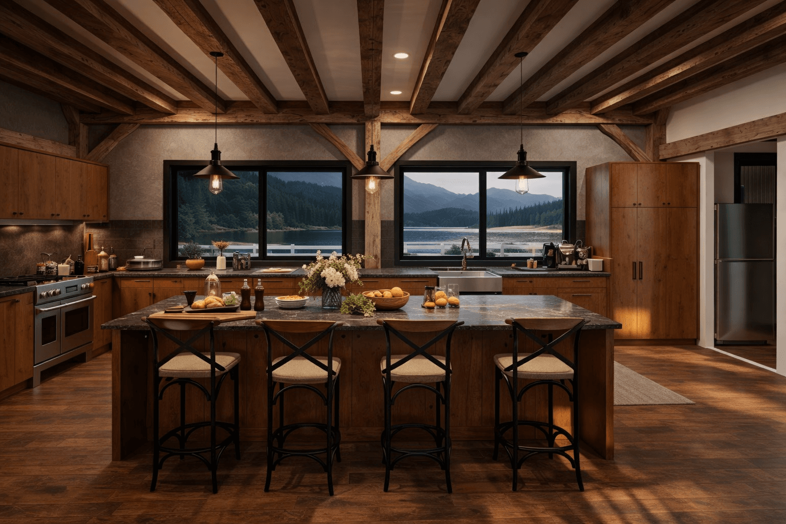 Luxury multi-generational timber home in NZ