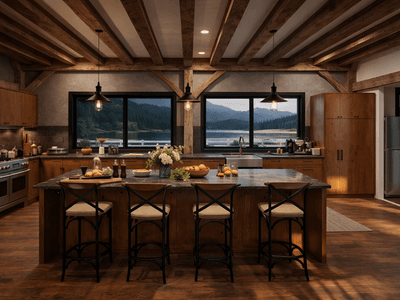 Luxury multi-generational timber home in NZ
