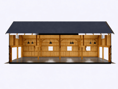 Premium timber frame garage barn for cars and equipment storage New Zealand