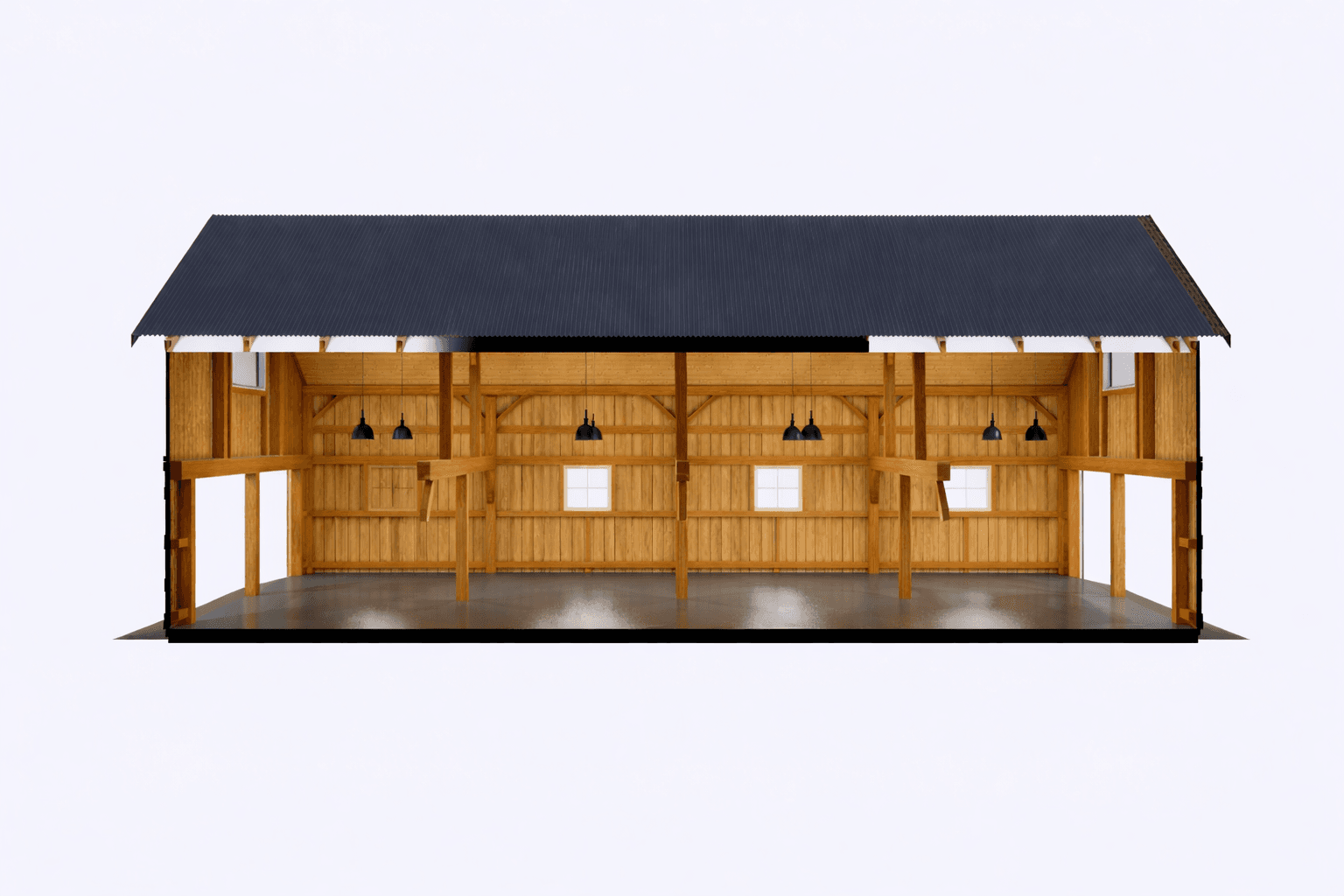 Premium timber frame garage barn for cars and equipment storage New Zealand