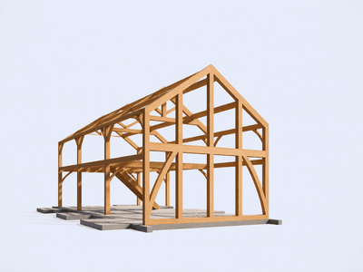 Modular timber frame house for lifestyle block living 