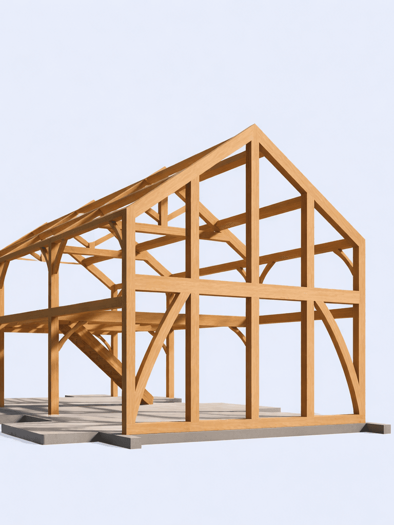 Modular timber frame house for lifestyle block living 