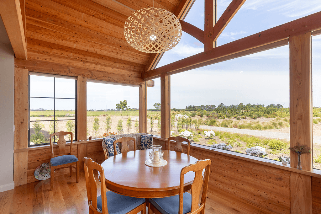 High spec timberframe sunroom in rural lifestyle home