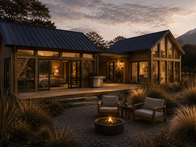 New Zealand Airbnb-ready small timber frame home by Heritage Timbercraft