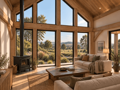 Compact luxury timber home with upstairs loft ideal for Airbnb rental