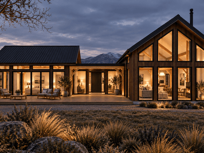 Two-bedroom NZ timber frame small home with upstairs loft bedroom by Heritage Timbercraft