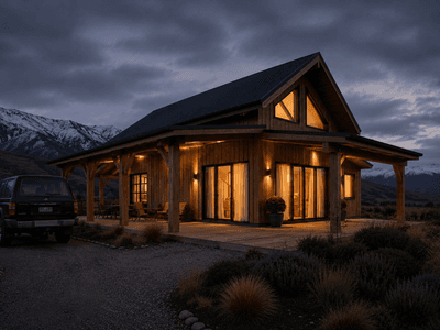 Small timber barn home, small home great for a holiday home or Airbnb rental, made from NZ timber