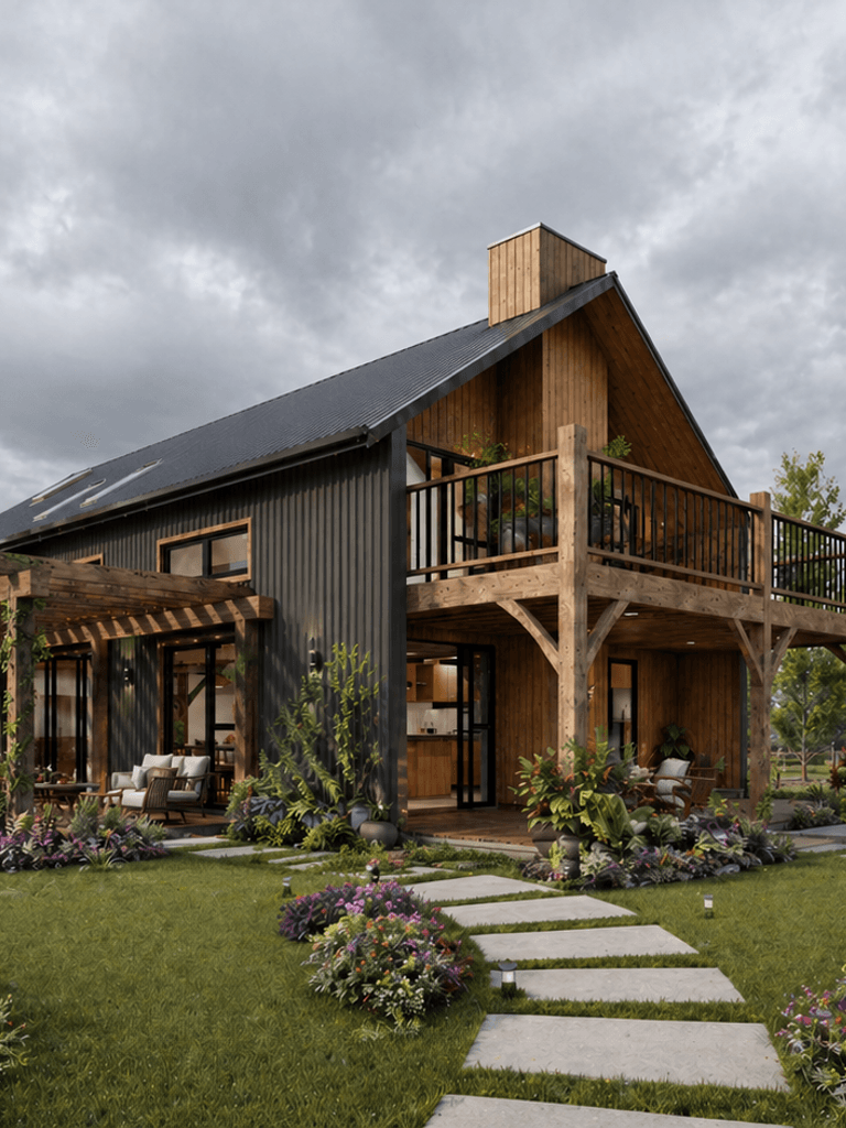 High-end modular barn home New Zealand with expansive indoor outdoor flow