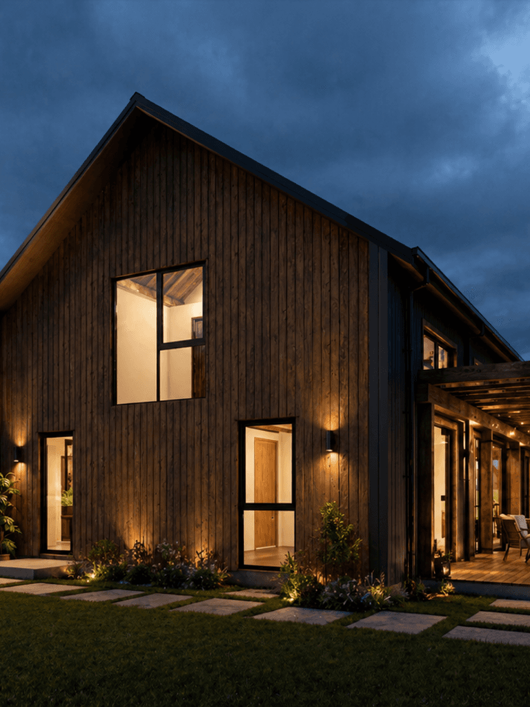Modern New Zealand barn style home for couples wanting extra living space