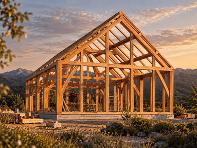 Cruck frame timber barn home, ideal as an artist studio or Airbnb rental