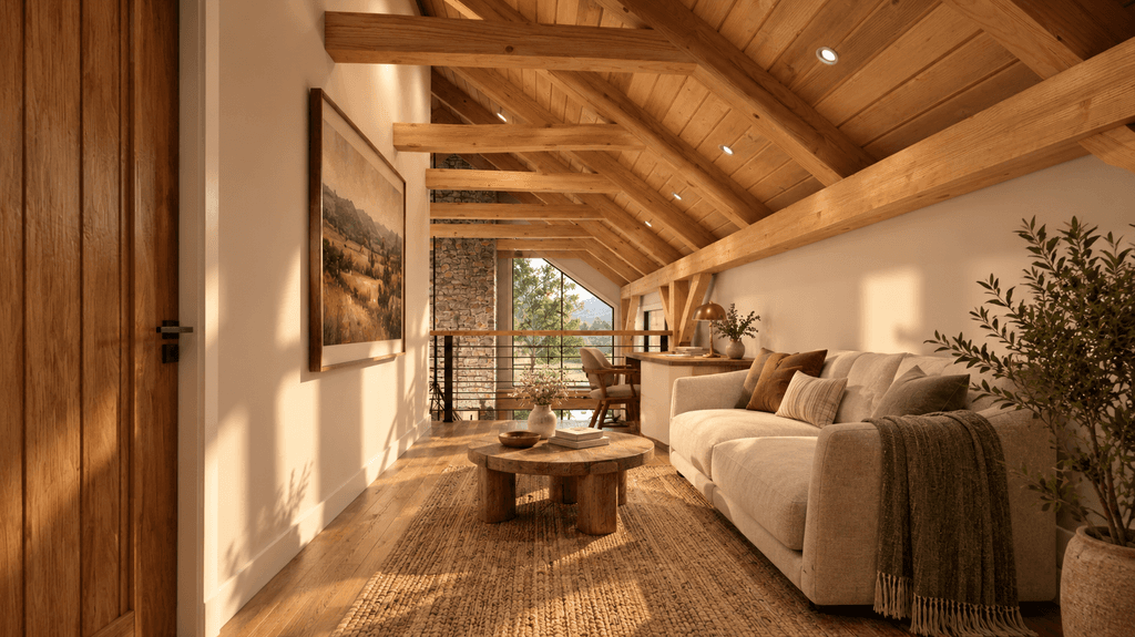 Dedicated home office and loft with natural light in The Summer House