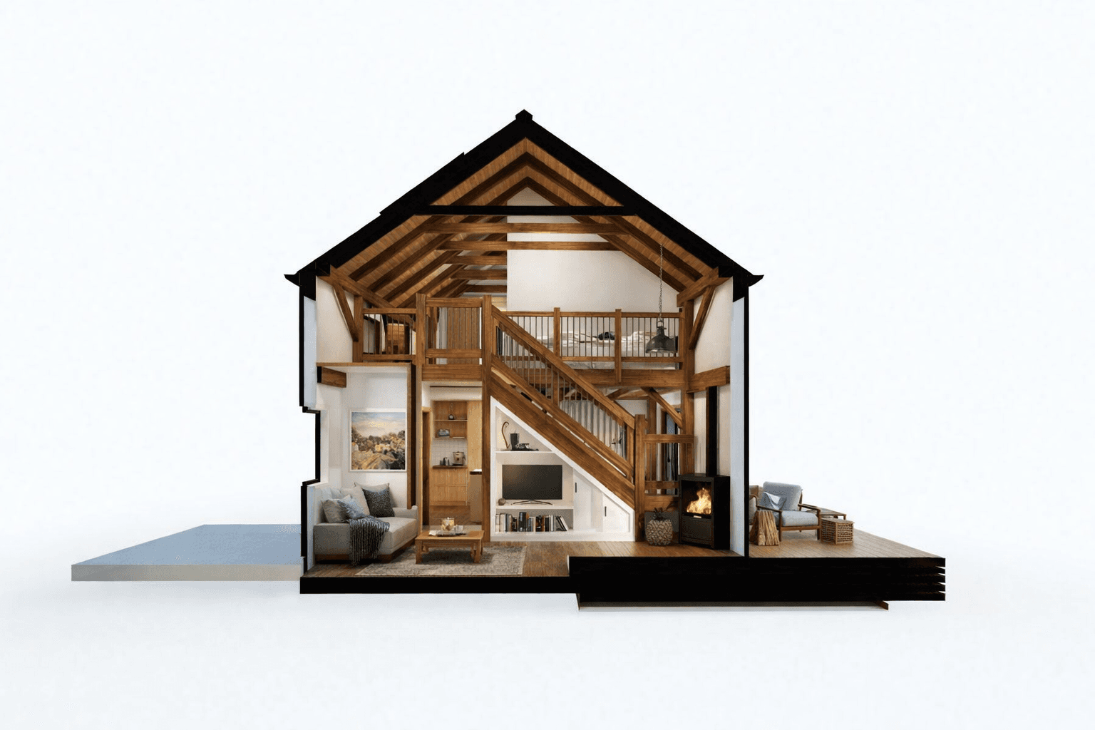 Spacious barn house for family living in New Zealand