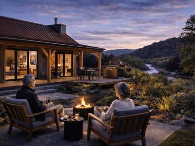 Small timber barn home in New Zealand with traditional mortise and tenon joinery