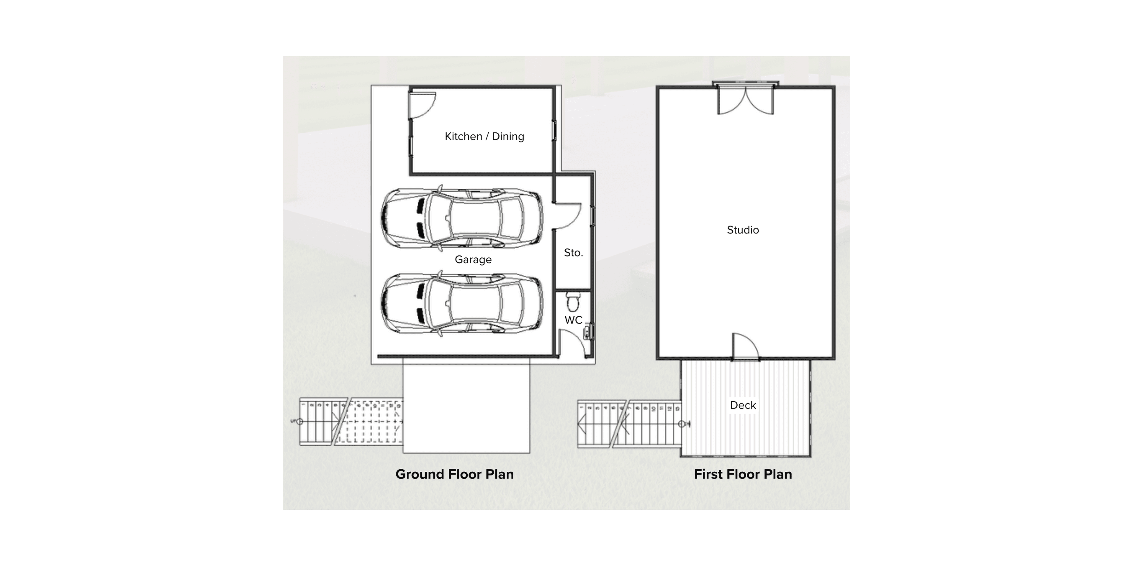 Contemporary barn style home and workshop floor plan using sustainable New Zealand timber
