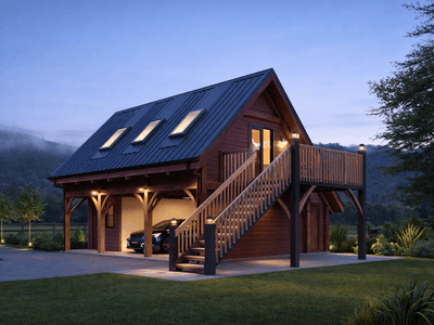Luxury timber frame event barn interior in New Zealand