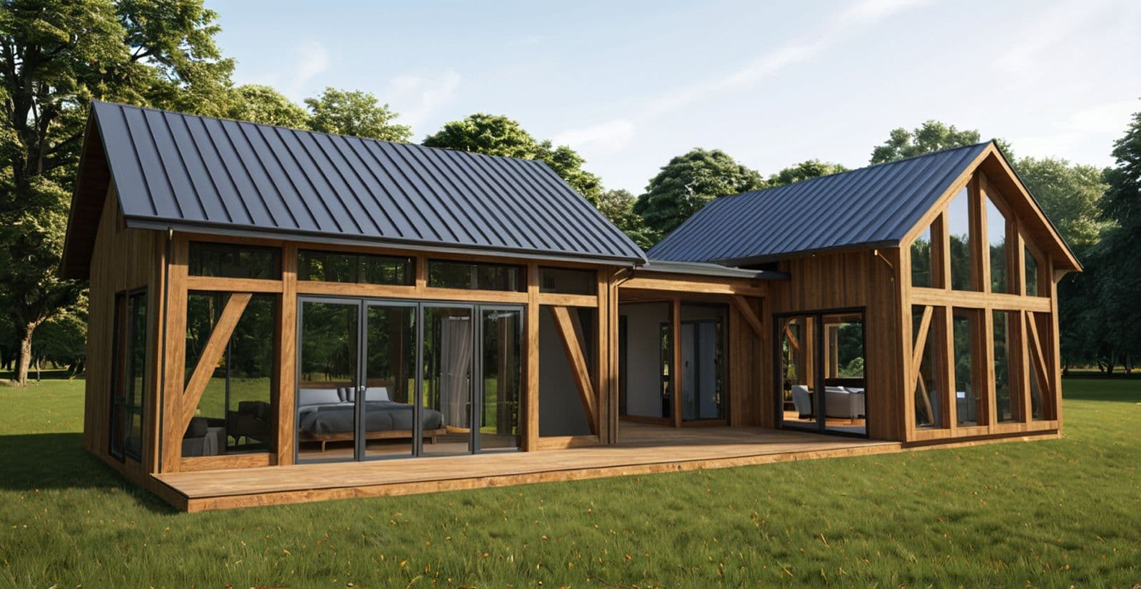 70m2 small timberframe home