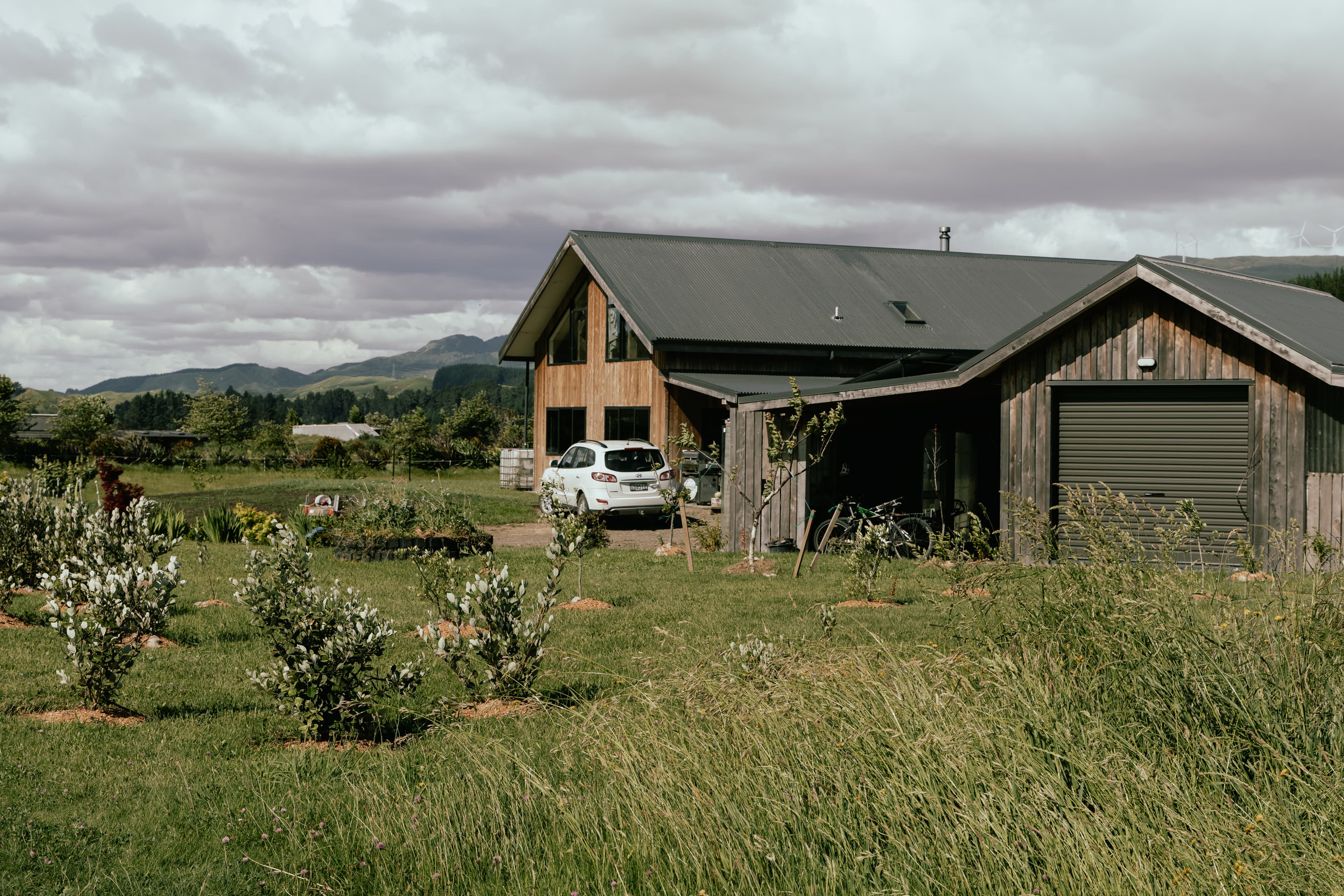 Modern timber frame barn style display home in Hawke's Bay